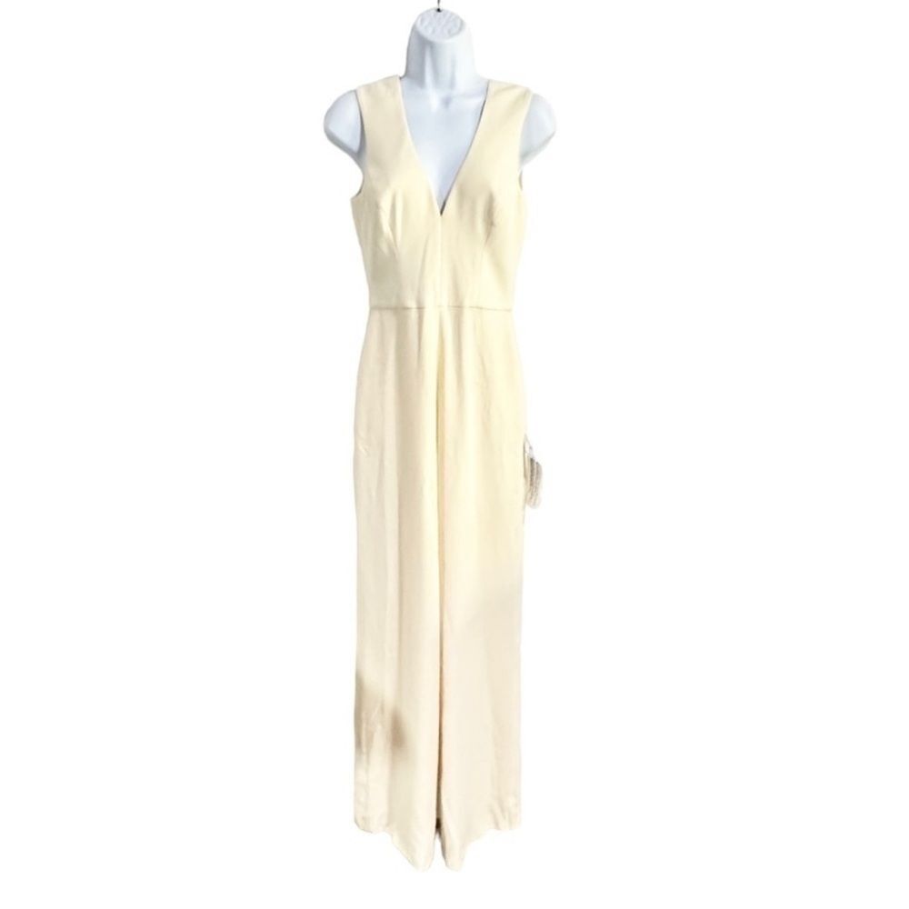 DRESS the Population Pantsuit Cream Size XS - Picture 3 of 8